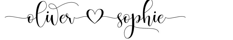 Oliver Sophie font