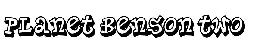 Planet Benson Two Font