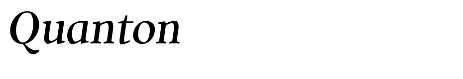 Quanton font