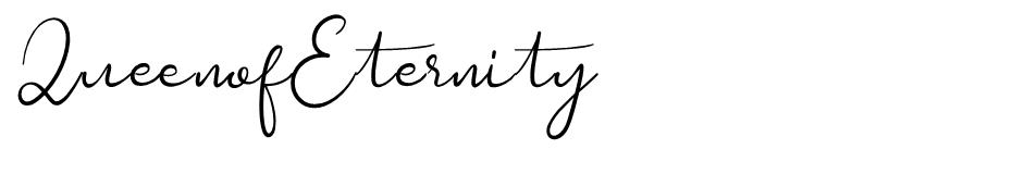 Queen Of Eternity font