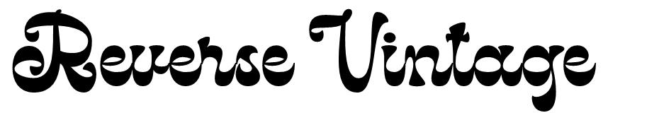 Reverse Vintage font