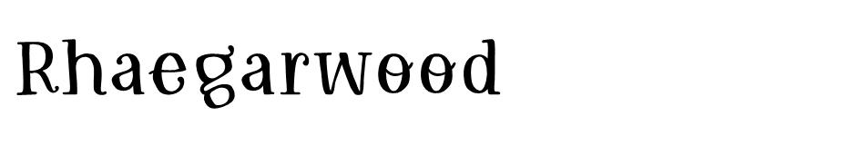 Rhaegarwood font