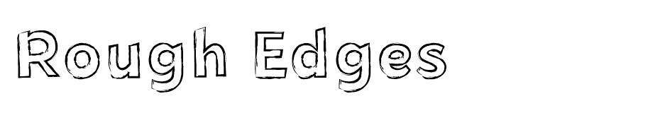 Rough Edges font