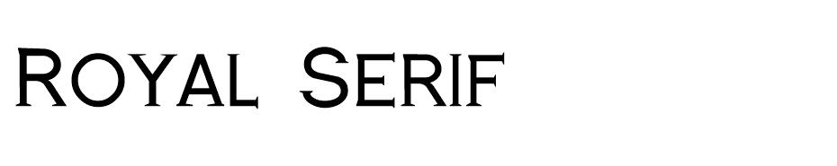 Royal Serif Font font