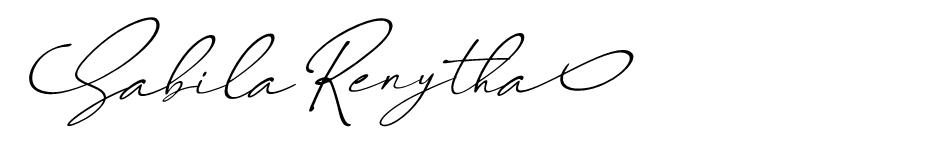 Sabila Renytha font