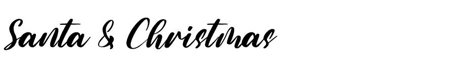 Santa & Christmas font
