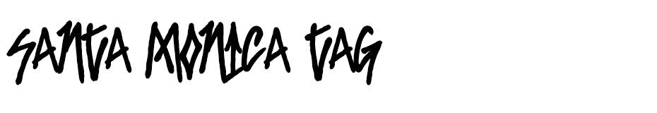 Santa Monica Tag font