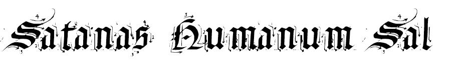 Satanas Humanum Salvator
