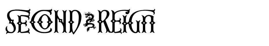 Second Reign font