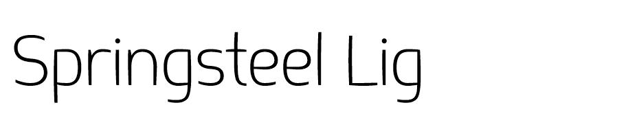 Springsteel Light font