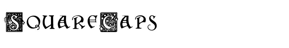 SquareCaps font
