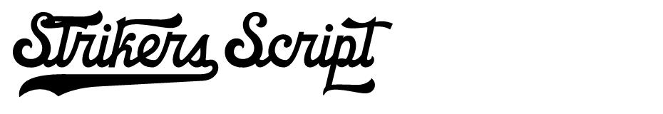 Strikers Script font