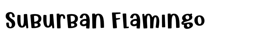 Suburban Flamingo font