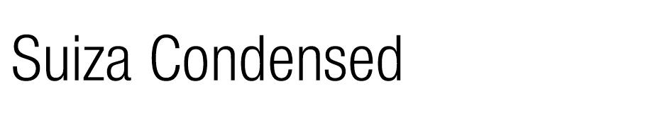 Suiza Condensed font