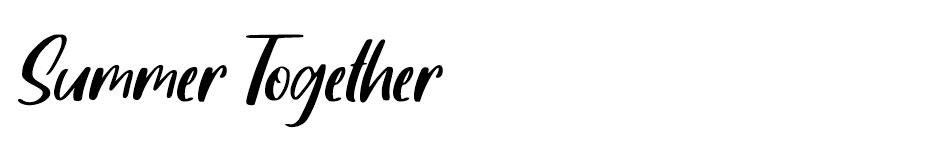 Summer Together font