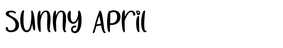Sunny April font