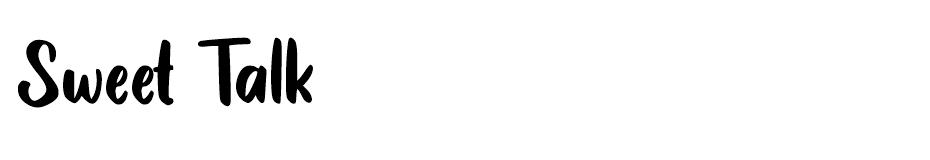 Sweet Talk font
