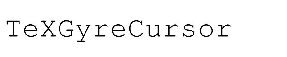 TeX Gyre Cursor Font font