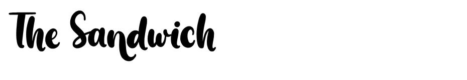 The Sandwich font
