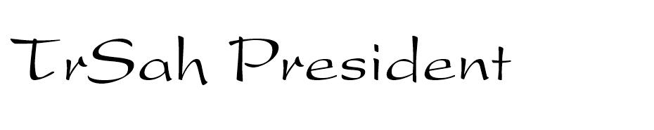 TRSAH_president font