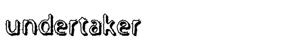 Undertaker font