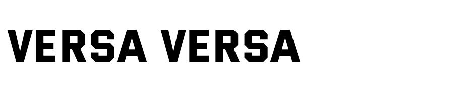 Versa Versa font