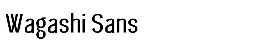 Wagashi Sans font