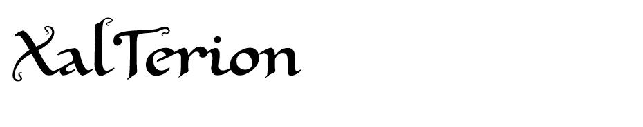 XalTerion font