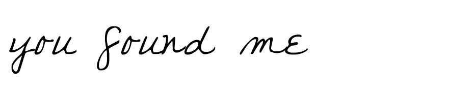 you found me Font font