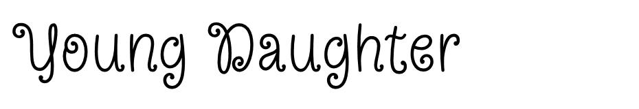 Young Daughter font