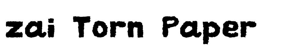  Torn Paper Font