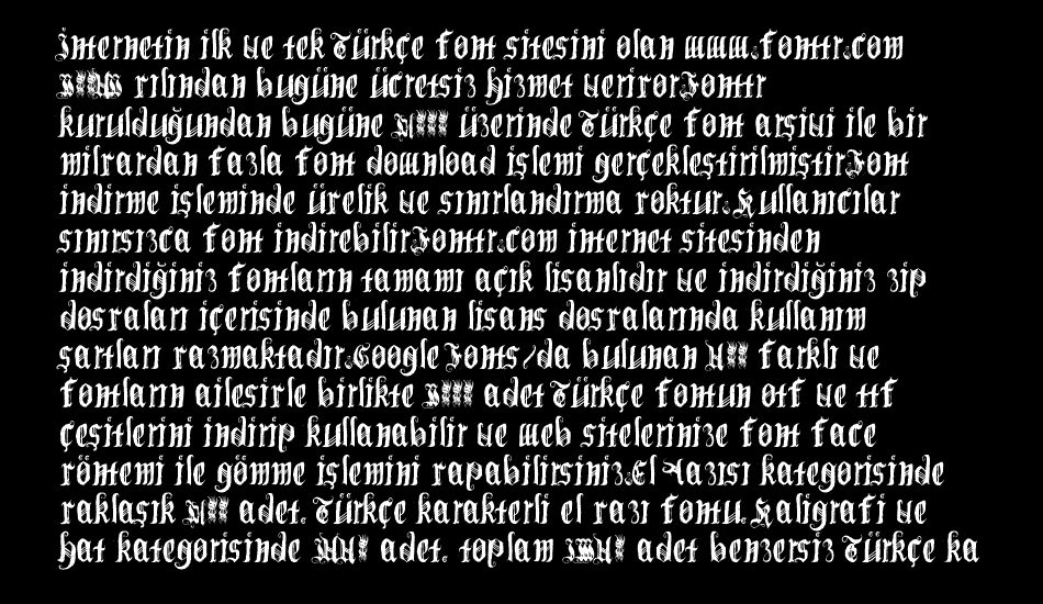 (bichogothic) font 1