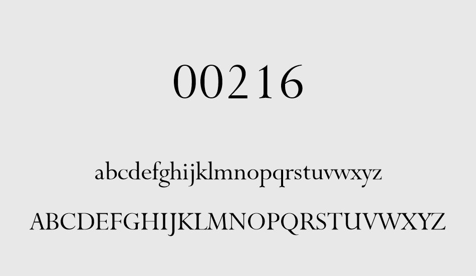 00216 font