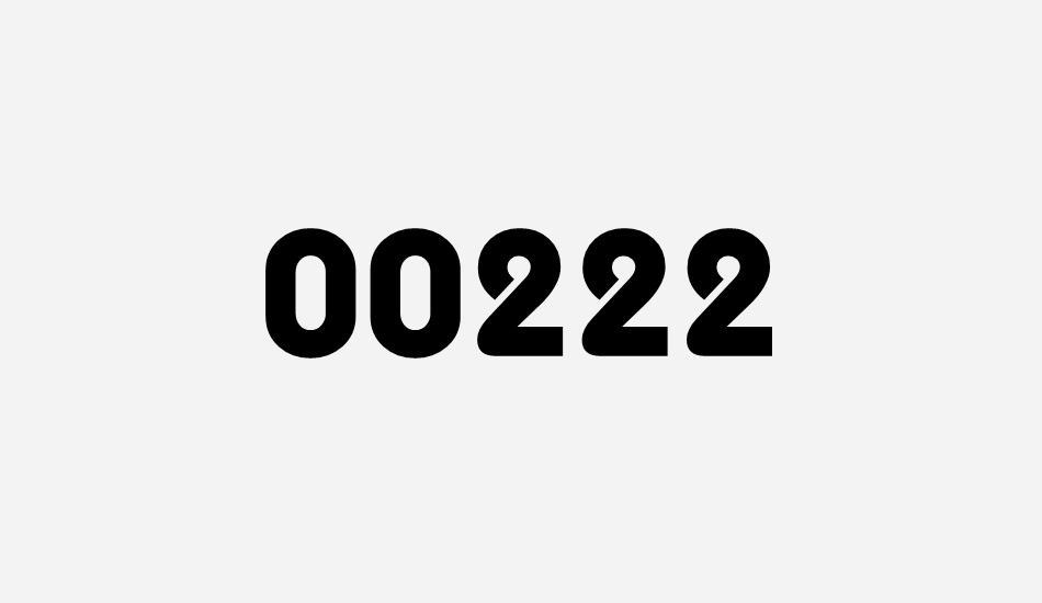 00222 font big