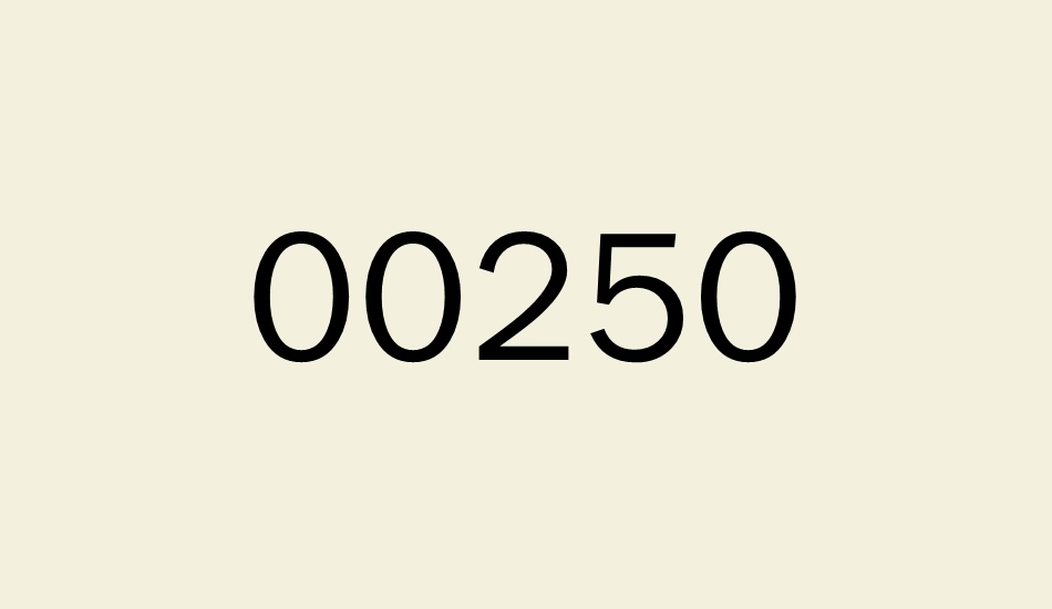 00250 font big