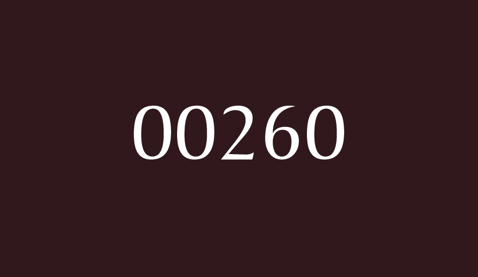 00260 font big
