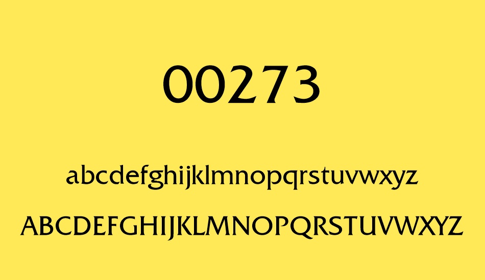 00273 font