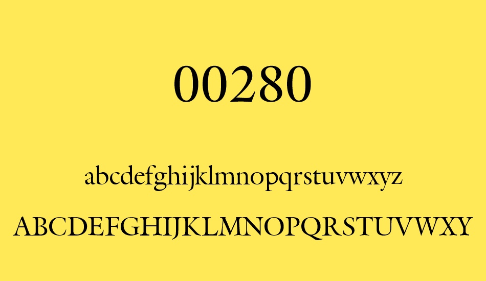 00280 font