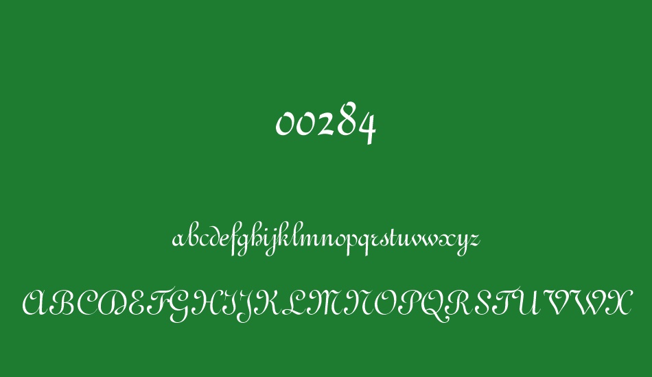 00284 font