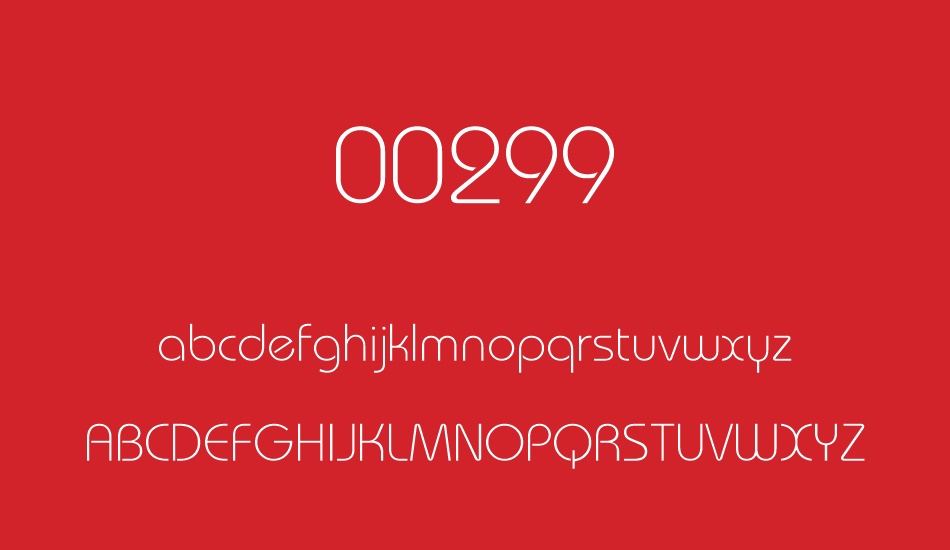 00299 font