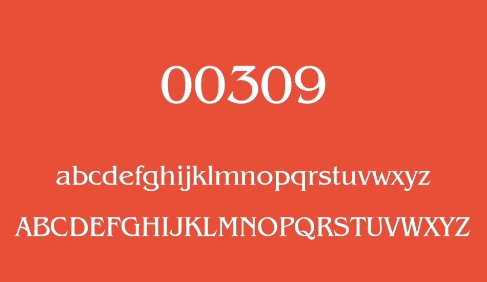 00309 font