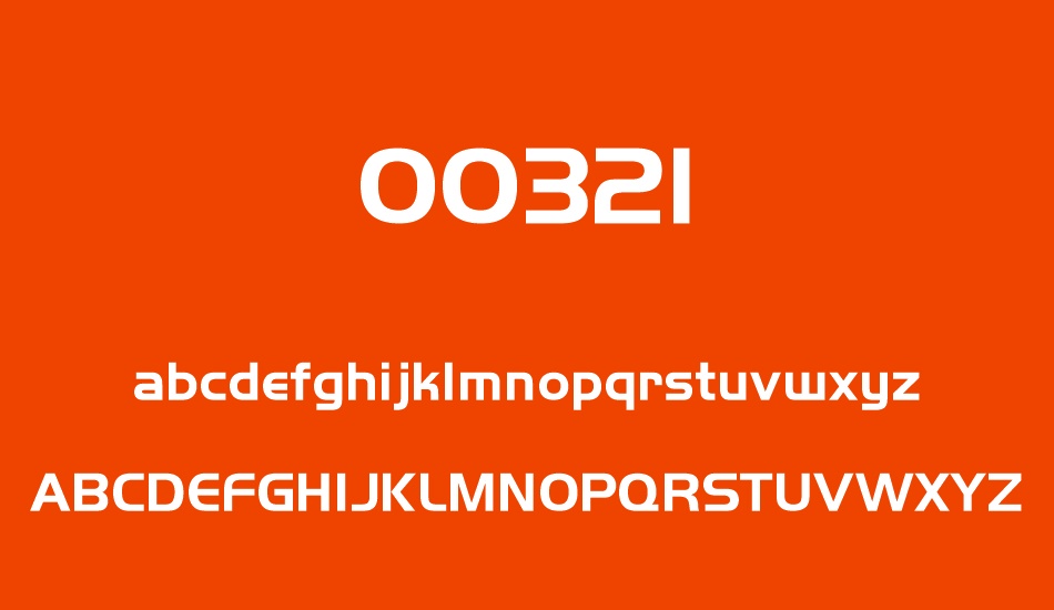 00321 font