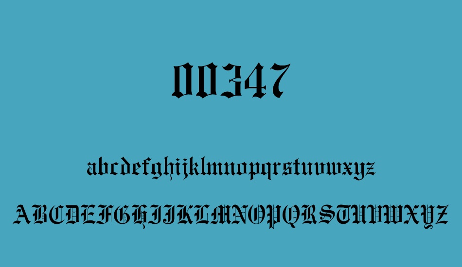 00347 font