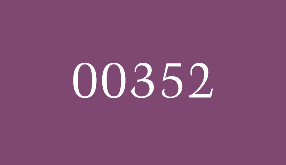 00352 font big
