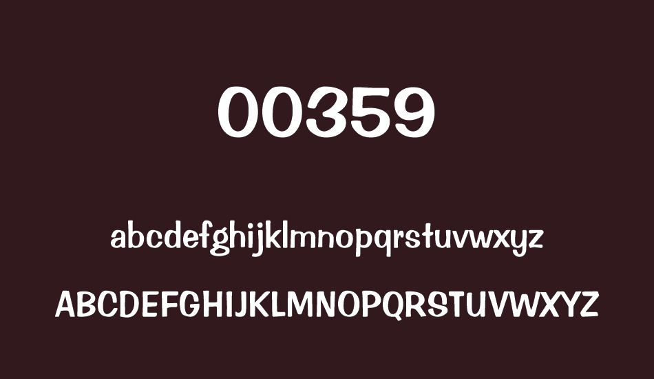 00359 font