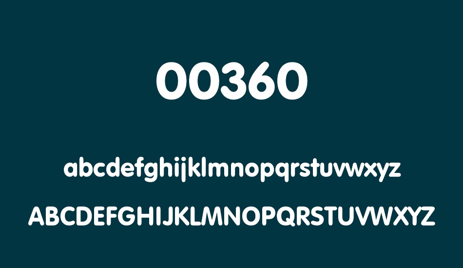 00360 font