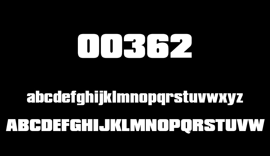 00362 font