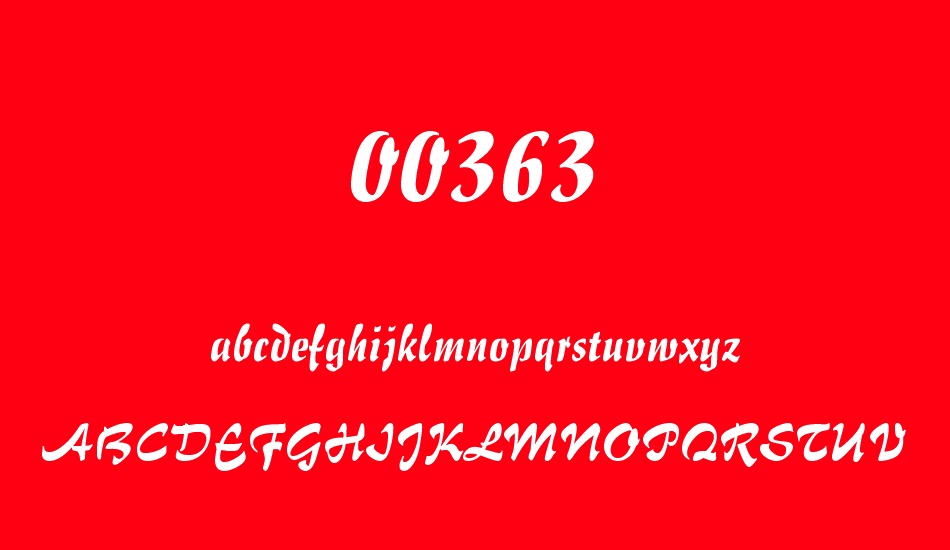 00363 font