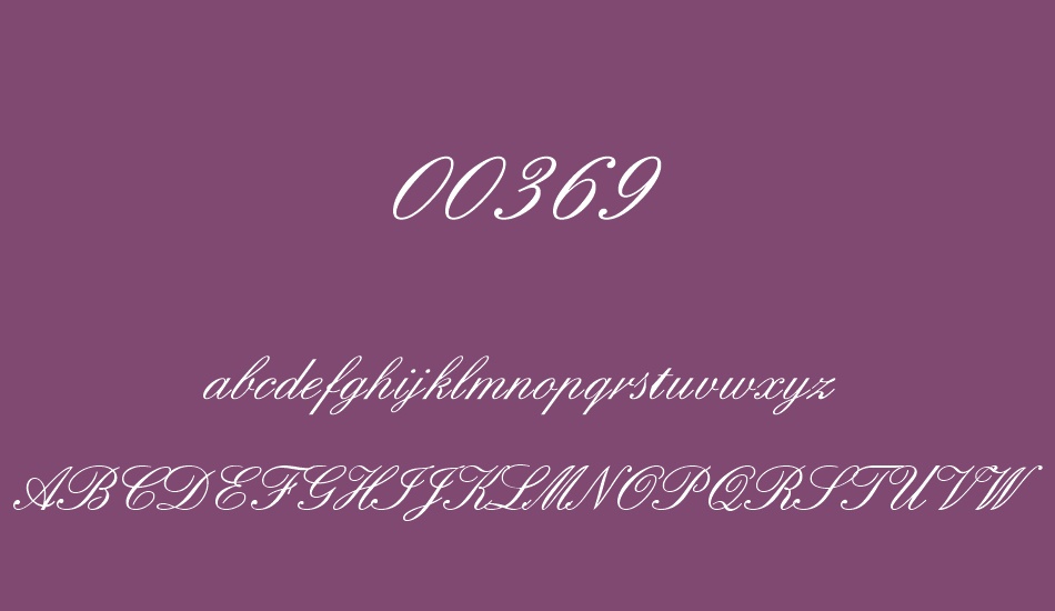 00369 font