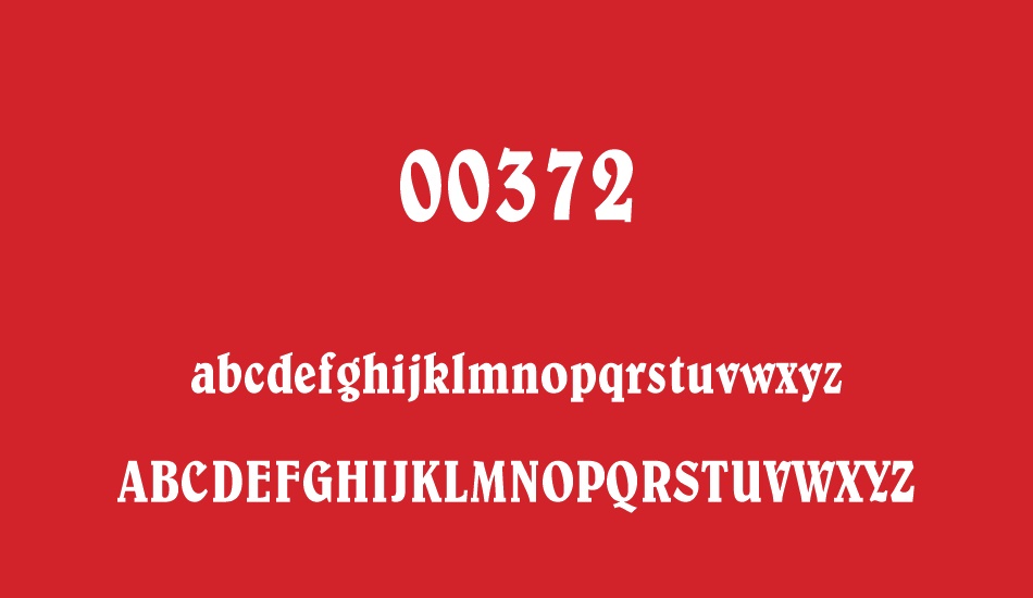 00372 font